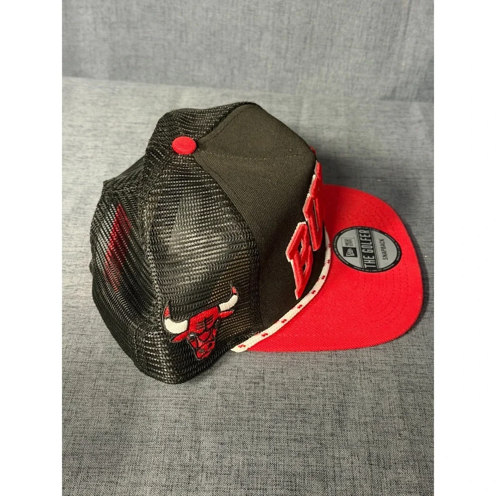 Chicago Bulls NBA New Era Cap The Golfer Snapback Rope Embroidered Logo Letters